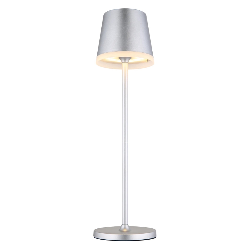Globo - Lampe solaire LED/0,6W/3V 3000K IP44 chrome mat