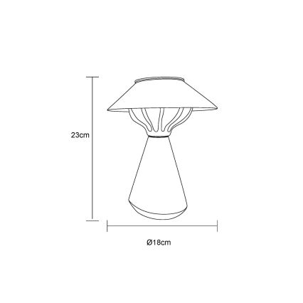 Globo - Lampe solaire 10xLED/0,06W/1,2V IP44 noir