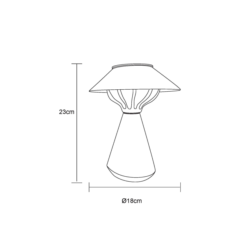 Globo - Lampe solaire 10xLED/0,06W/1,2V IP44 noir