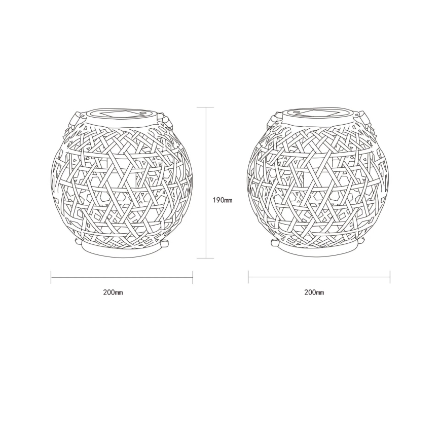Globo - Lampe solaire LED/0,02W/3V IP44