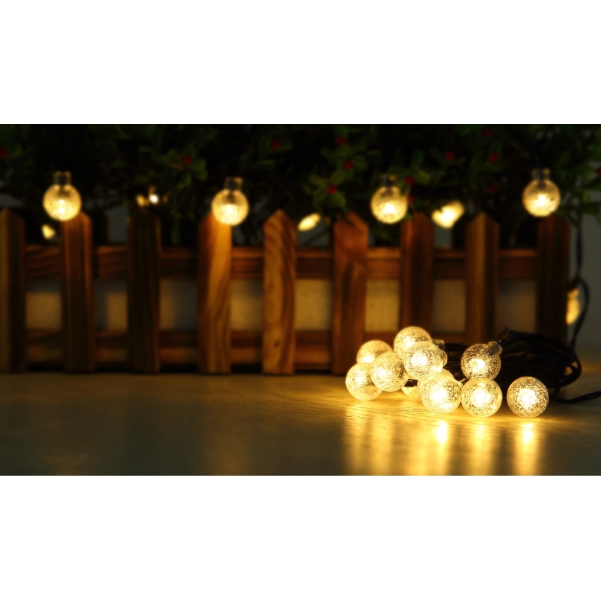 Globo - Guirlande solaire 20xLED/0,06W/3,2V 285 cm IP44