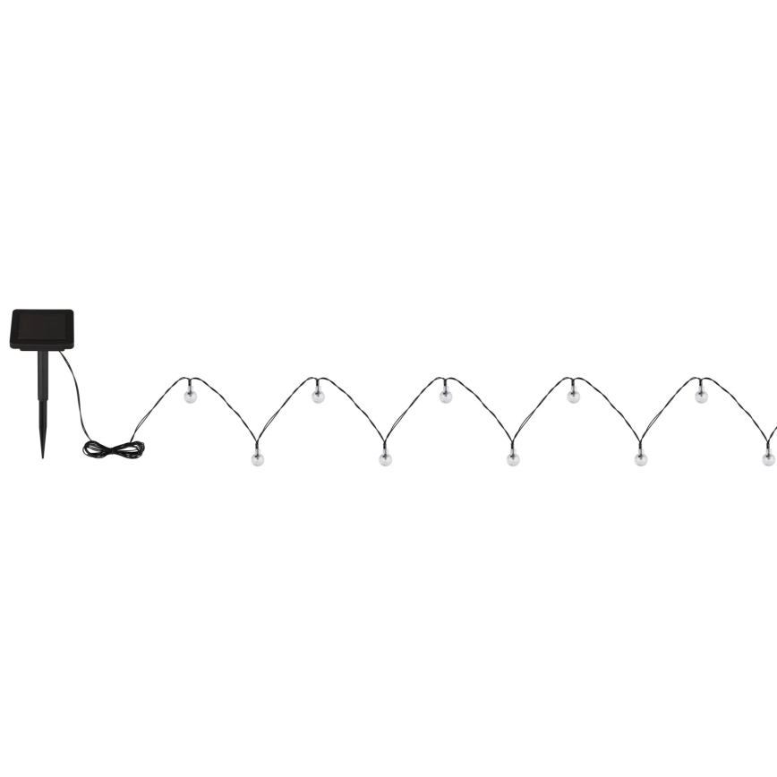 Globo - Guirlande solaire 20xLED/0,06W/3,2V 285 cm IP44