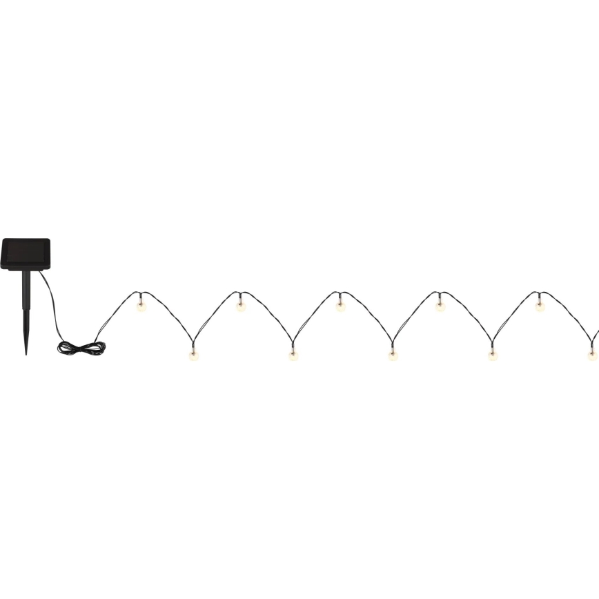 Globo - Guirlande solaire 20xLED/0,06W/3,2V 285 cm IP44