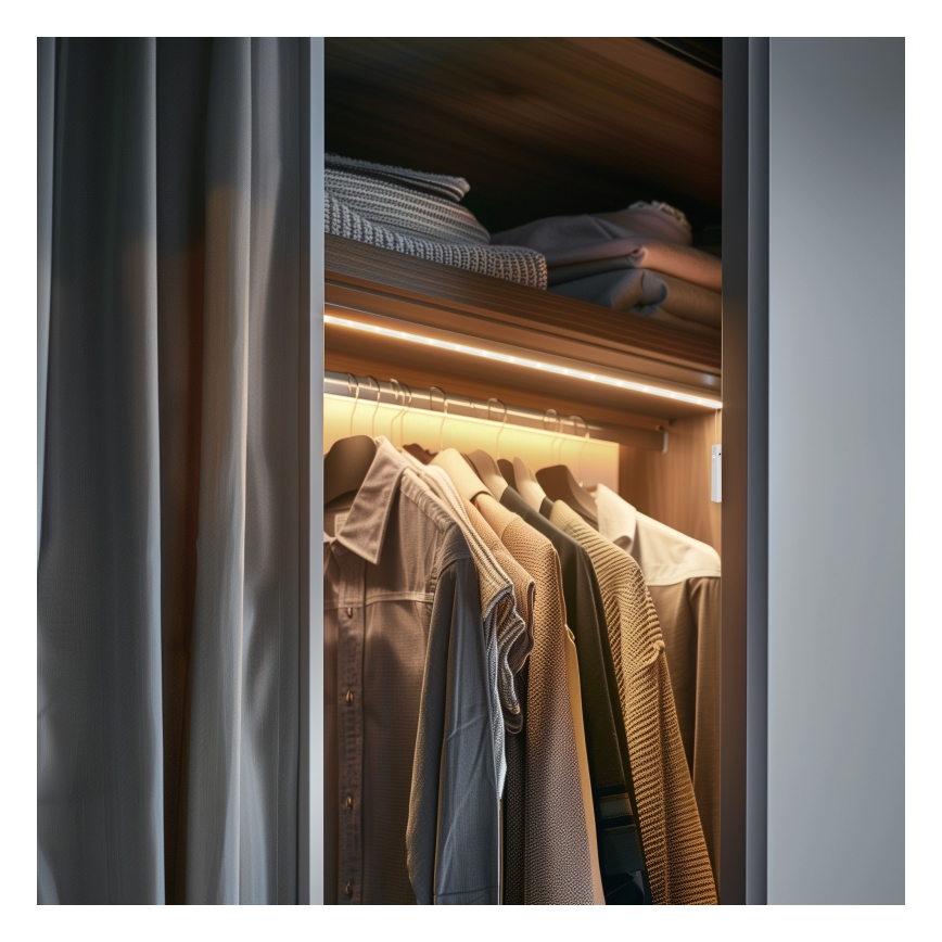 Globo - Ruban LED avec capteur LED/1,5W/6V 4xAAA 3000K 1,5 m