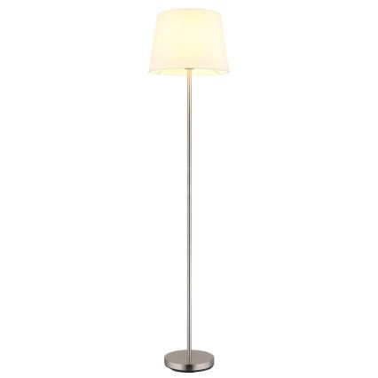 Globo - Lampadaire 1xE27/40W/230V blanc/chrome mat