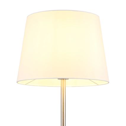 Globo - Lampadaire 1xE27/40W/230V blanc/chrome mat