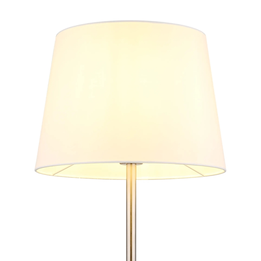 Globo - Lampadaire 1xE27/40W/230V blanc/chrome mat