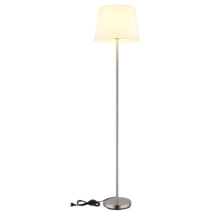 Globo - Lampadaire 1xE27/40W/230V blanc/chrome mat