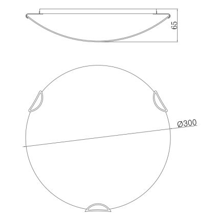 Globo 40402-2 - Plafonnier CALIMERO I 2xE27/60W/230V