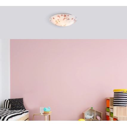 Globo - Plafonnier pour enfants 2xE27ILLU/60W/230V Ø 40 cm licorne