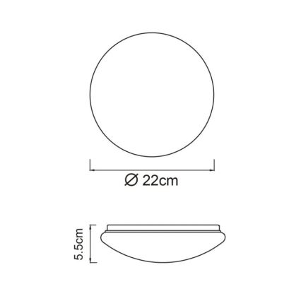 Globo - Plafonnier LED 8W 230V 4000K Ø 55 cm