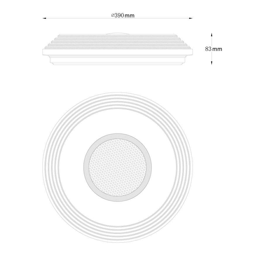 Globo - Plafonnier à intensité variable LED LED/24W/230V 2700-6500K + télécommande