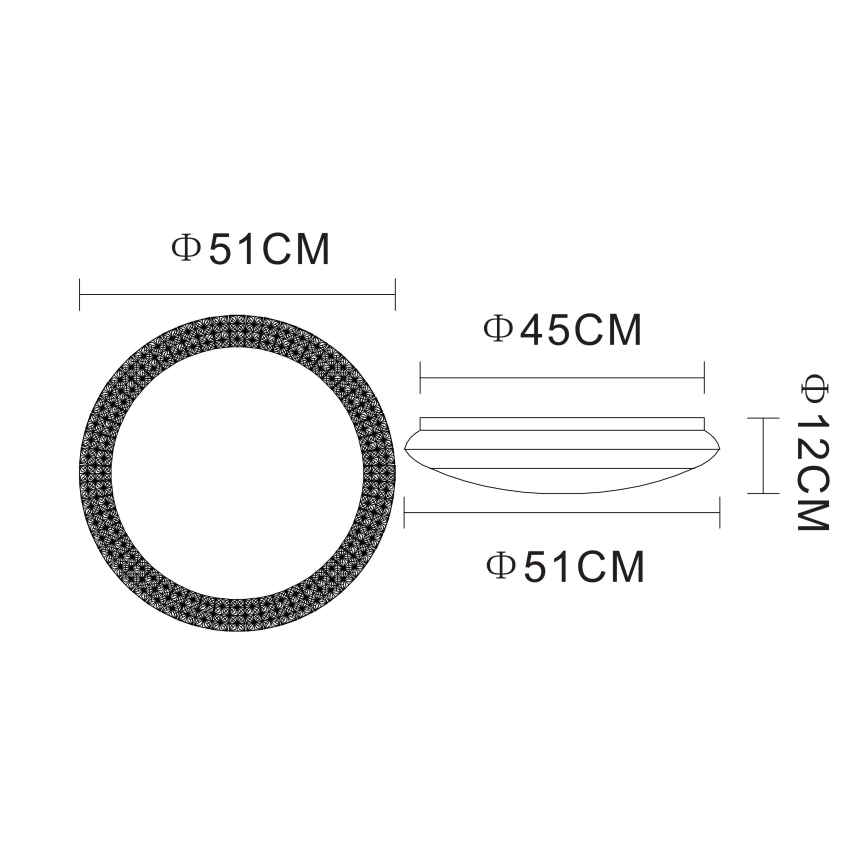 Globo - Plafonnier à intensité variable LED LED/40W/230V 3000-6000K + télécommande