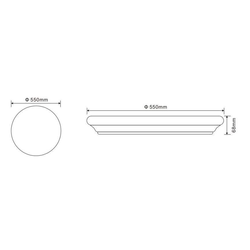 Globo - Plafonnier avec télécommande LED/60W/230V