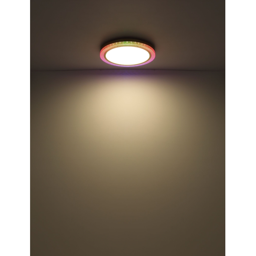 Globo - Plafonier RGBW à intensité variable LED/20W/230V 2700-6500K + télécommande