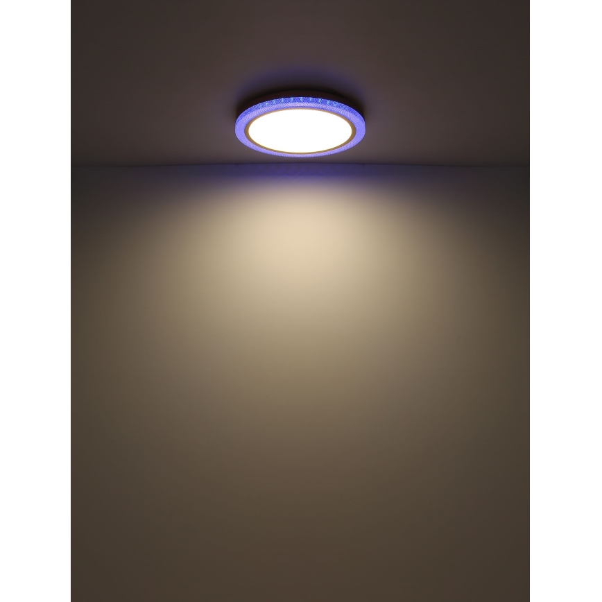 Globo - Plafonier RGBW à intensité variable LED/20W/230V 2700-6500K + télécommande