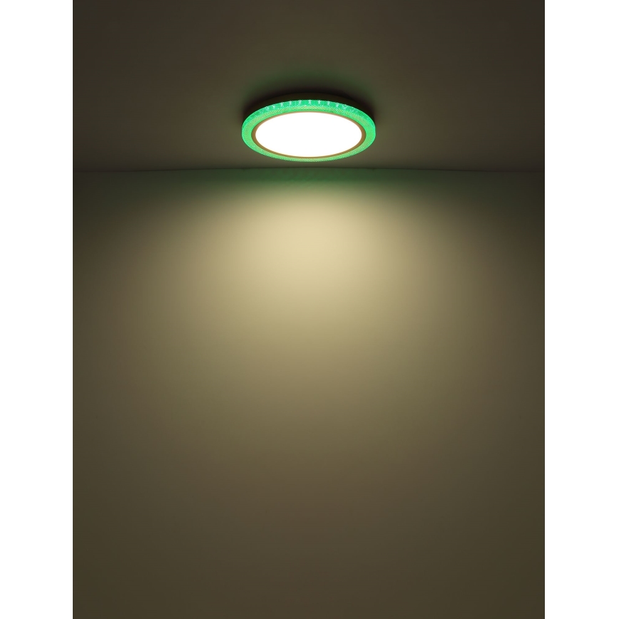 Globo - Plafonier RGBW à intensité variable LED/20W/230V 2700-6500K + télécommande