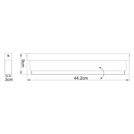 Globo - Applique murale salle de bain LED/12W/230V IP44