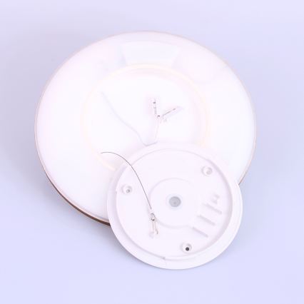 Globo - Plafonnier à intensité variable salle de bain LED/18W/230V d. 29,4 cm IP44 marron