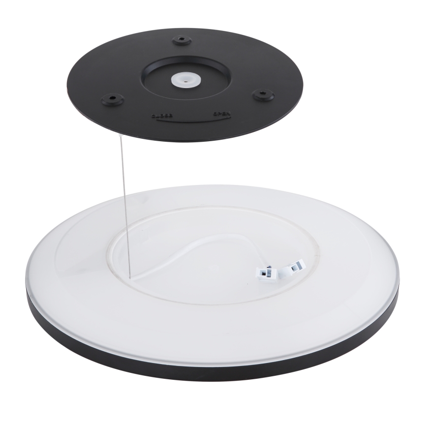 Globo - Plafonnier à intensité variable LED salle de bain LED/24W/230V d. 42 cm IP44 noir