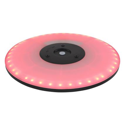 Globo - Plafonnier RGB à intensité variable salle de bain LED/21W/230V 3000-6000K + télécommande IP44 noir