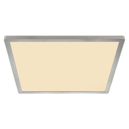 Globo - Plafonnier à intensité variable salle de bain LED/24W/230V 42x42 cm IP44 chrome mat