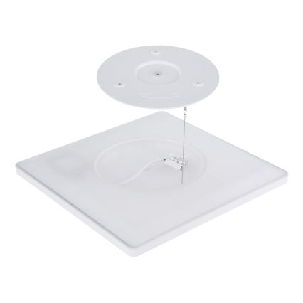 Globo - Plafonnier à intensité variable salle de bain LED/24W/230V 42x42 cm IP44 blanc