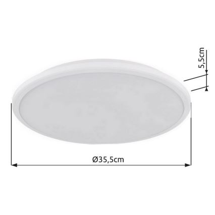 Globo - Plafonnier LED/18W/230V 3000K d. 35 cm blanc