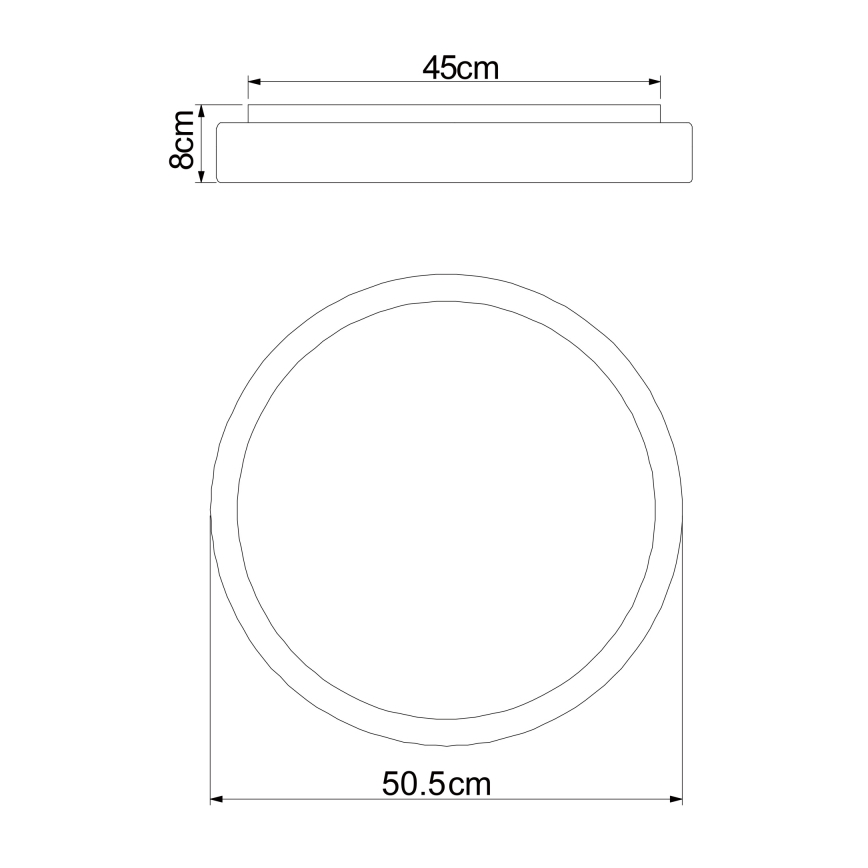 Globo - Plafonnier à intensité variable LED LED/24W/230V + télécommande