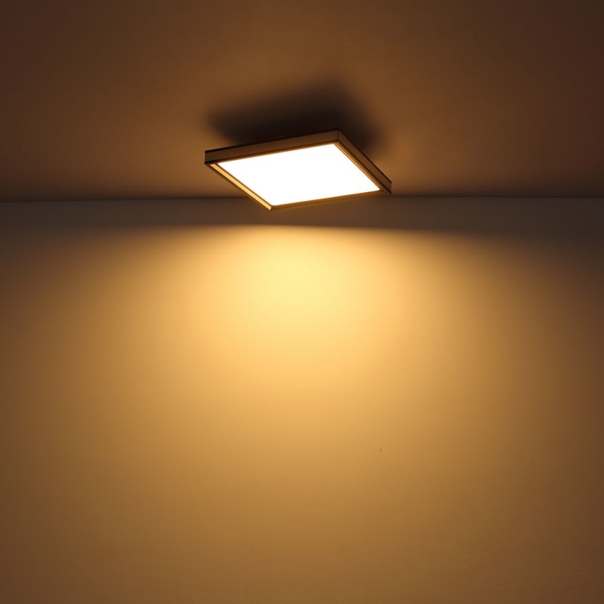 Globo - Plafonnier LED LED/12W/230V 30x30 cm noir/blanc