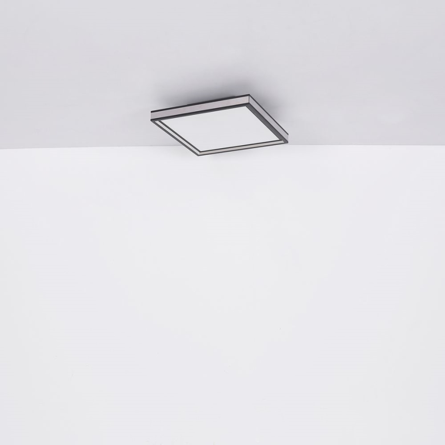 Globo - Plafonnier LED LED/12W/230V 30x30 cm noir/blanc