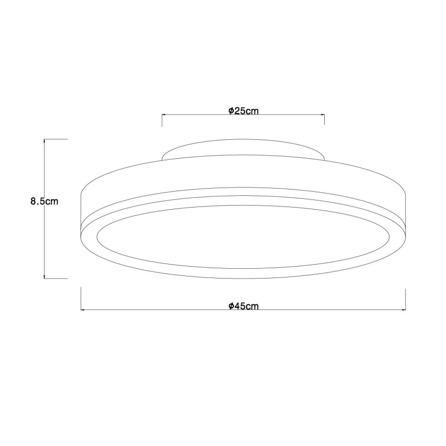 Globo - Plafonnier LED dimmable LED/24W/230V 2700-6500K Ø 45 cm + télécommande