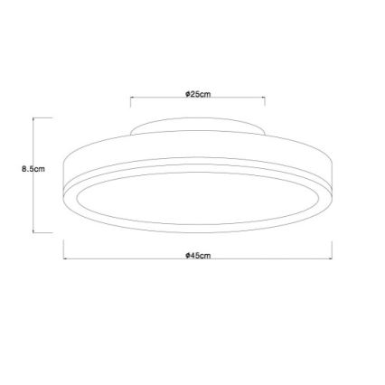 Globo - Plafonnier LED/24W/230V 3000K d. 45 cm