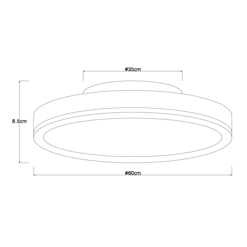 Globo - Plafonnier LED dimmable LED/40W/230V 2700-6500K Ø 60 cm + télécommande