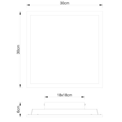 Globo - Plafonnier LED LED/12W/230V