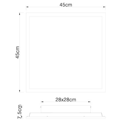 Globo - Plafonnier LED LED/24W/230V