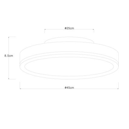 Globo - Plafonnier LED dimmable 24W/230V 3000-6500K Ø 45 cm
