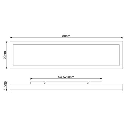 Globo - Plafonnier LED/24W/230V