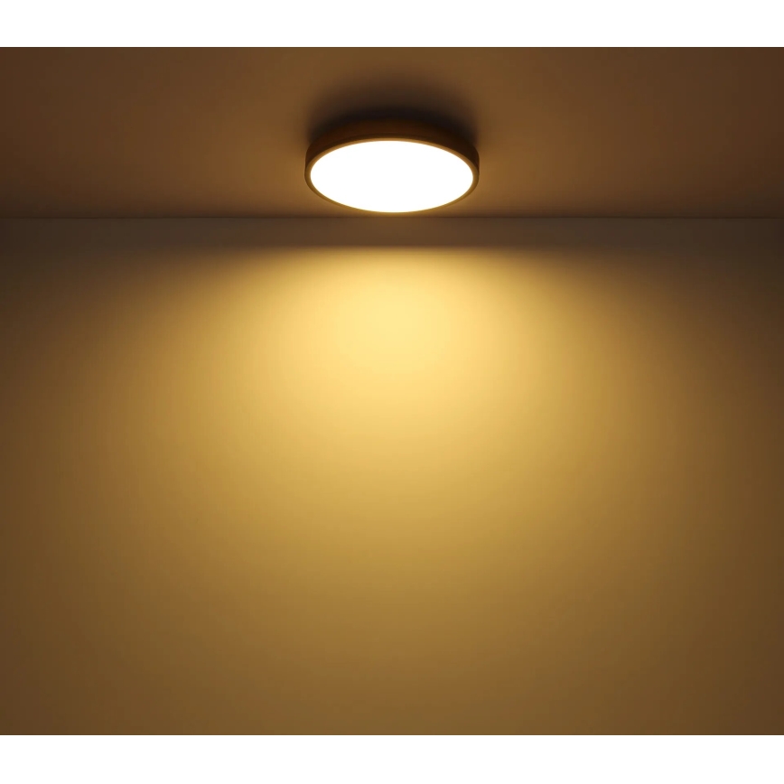 Globo - Plafonnier à intensité variable LED/40W/230V 2700-6500K d. 60 cm + télécommande marron/gris