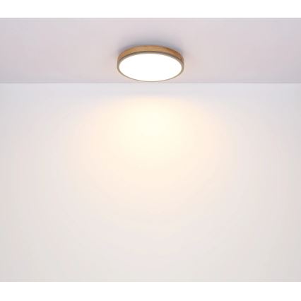 Globo - Plafonnier à intensité variable LED/40W/230V 2700-6500K d. 60 cm + télécommande marron/gris