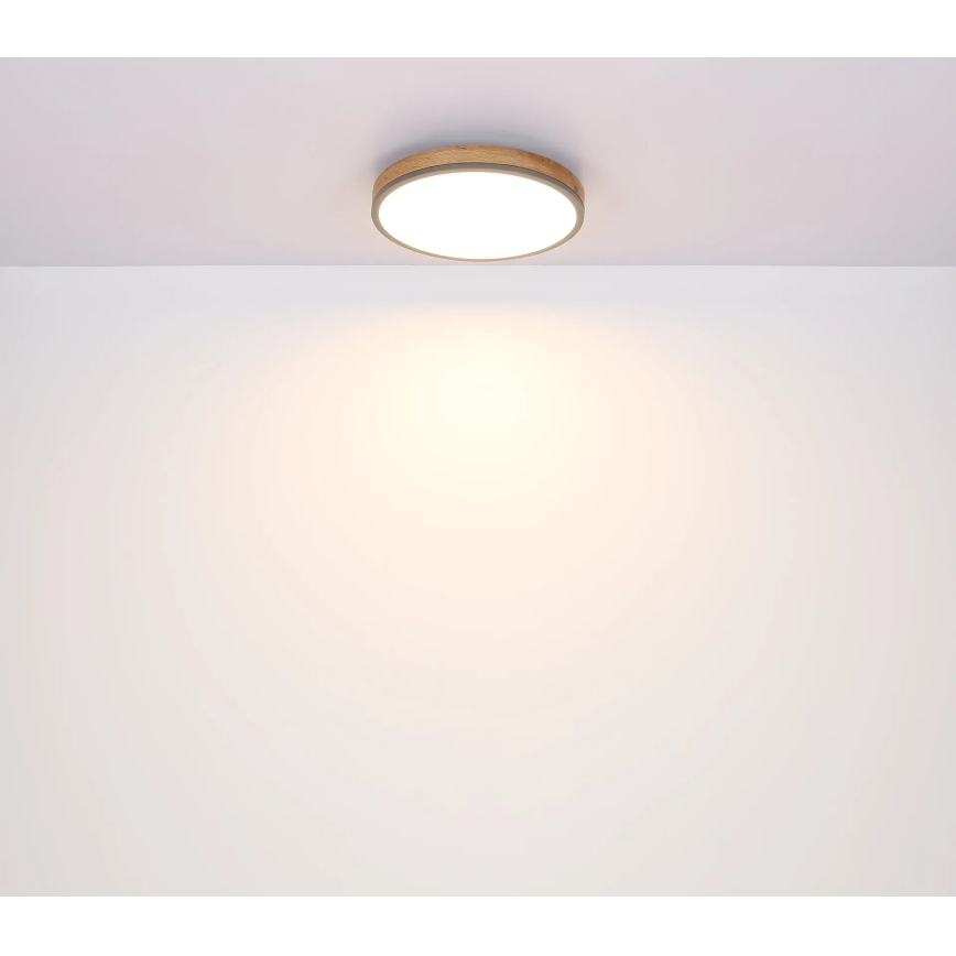 Globo - Plafonnier à intensité variable LED/40W/230V 2700-6500K d. 60 cm + télécommande marron/gris