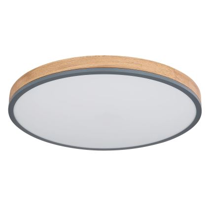 Globo - Plafonnier à intensité variable LED/40W/230V 2700-6500K d. 60 cm + télécommande marron/gris