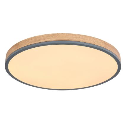 Globo - Plafonnier à intensité variable LED/40W/230V 2700-6500K d. 60 cm + télécommande marron/gris