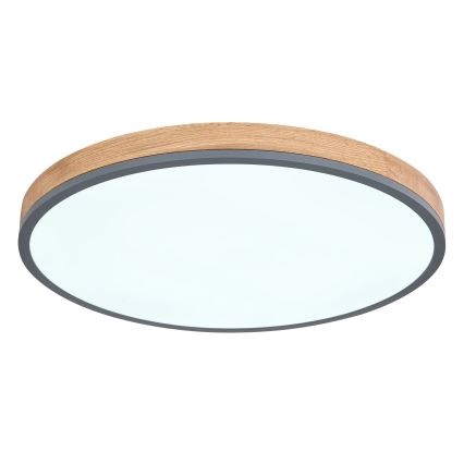 Globo - Plafonnier à intensité variable LED/40W/230V 2700-6500K d. 60 cm + télécommande marron/gris
