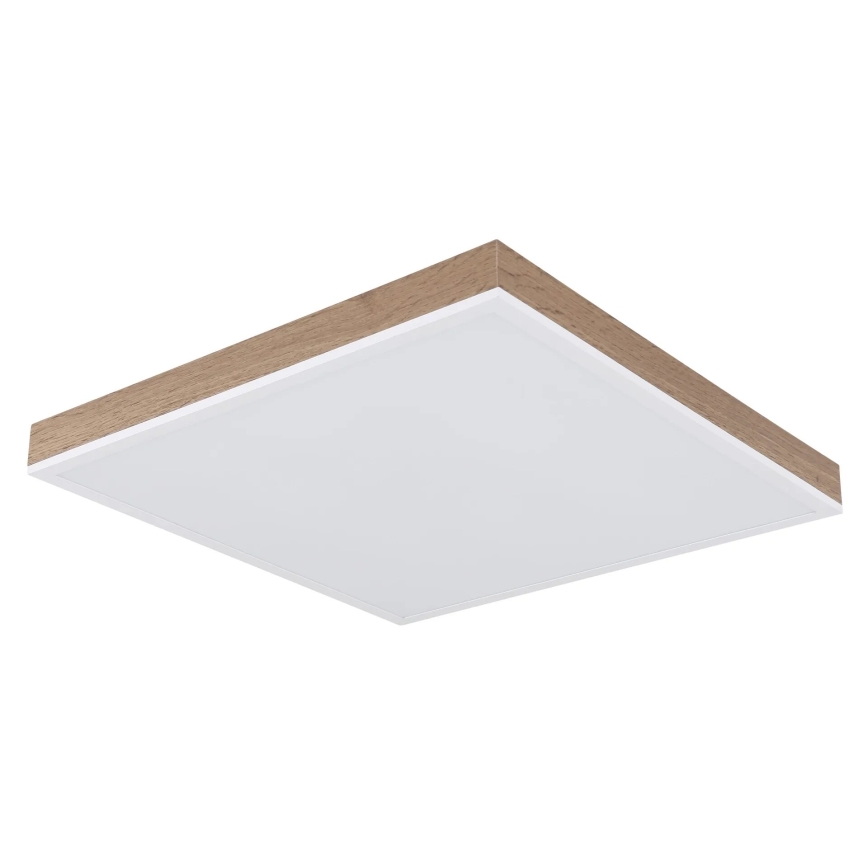 Globo - Plafonnier à intensité variable LED/24W/230V 2700-6500K + télécommande marron/blanc