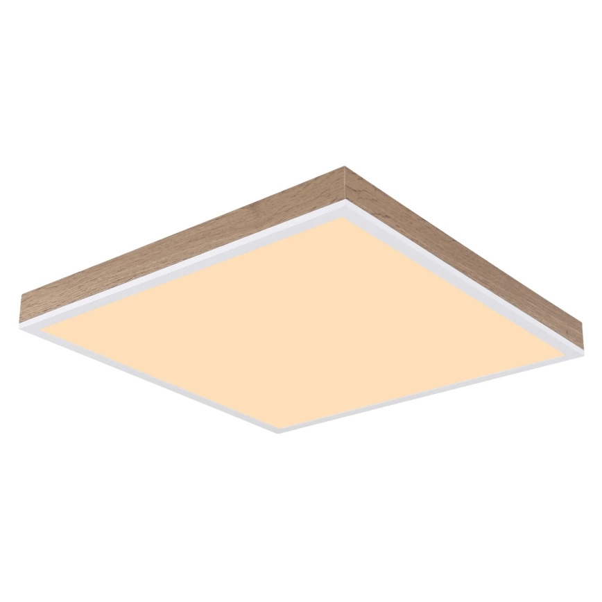 Globo - Plafonnier à intensité variable LED/24W/230V 2700-6500K + télécommande marron/blanc