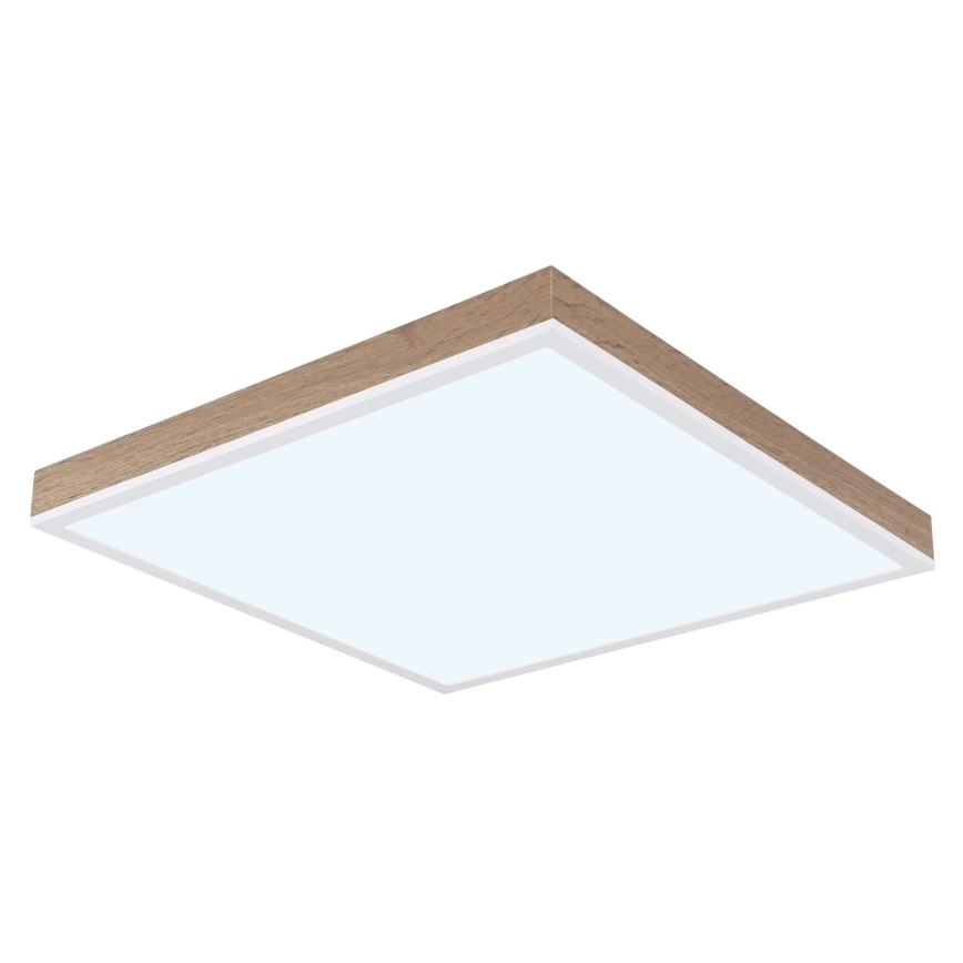 Globo - Plafonnier à intensité variable LED/24W/230V 2700-6500K + télécommande marron/blanc