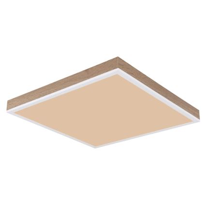 Globo - Plafonnier à intensité variable LED/24W/230V 2700-6500K + télécommande marron/blanc