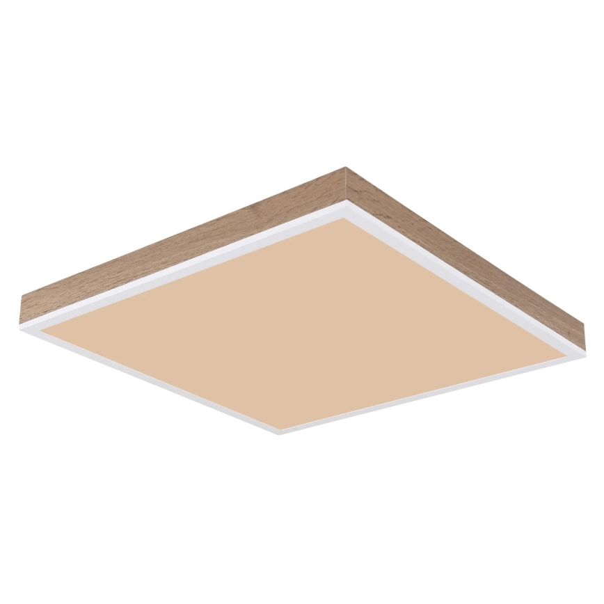 Globo - Plafonnier à intensité variable LED/24W/230V 2700-6500K + télécommande marron/blanc