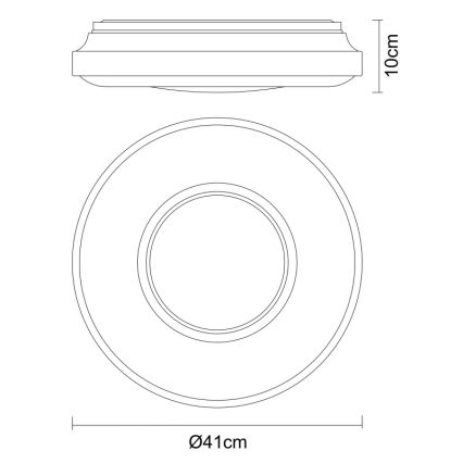 Globo - Plafonnier LED/24W/230V